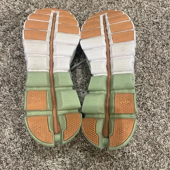 ON Cloudflow Womens Shoes Size 11, Color: Aloe/White - Picture 9 of 10